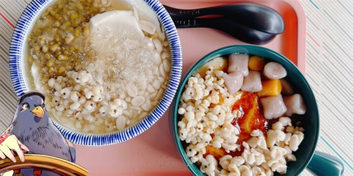 花吃了豆的餐點烤豆花、白豆花
