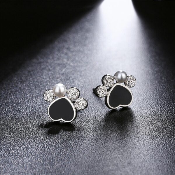 Silvera 飾品 貓爪俏皮耳釘 純銀999