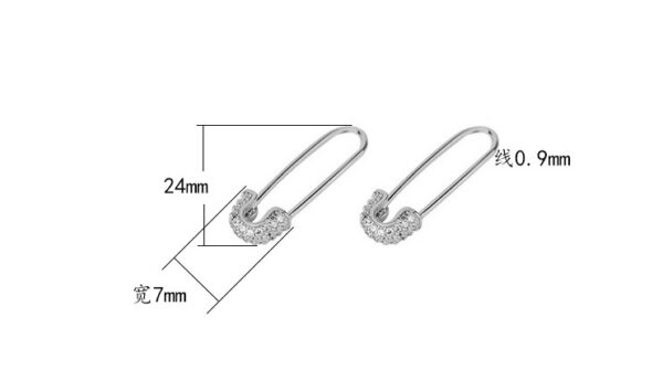 Silvera 飾品 迴紋針個性耳環 純銀999