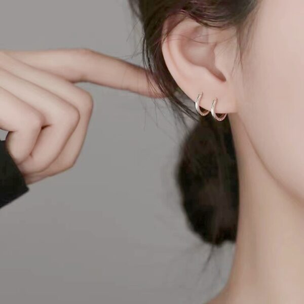 Silvera 飾品 莫比烏斯耳環 純銀999