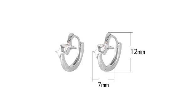 Silvera 飾品 星光閃耀耳環 純銀999